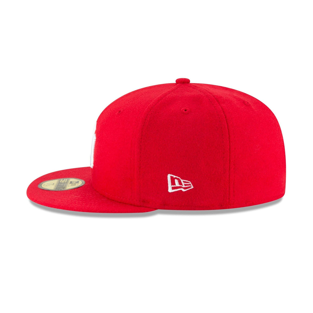 New York Yankees Scarlet Basic 59FIFTY Fitted Hat