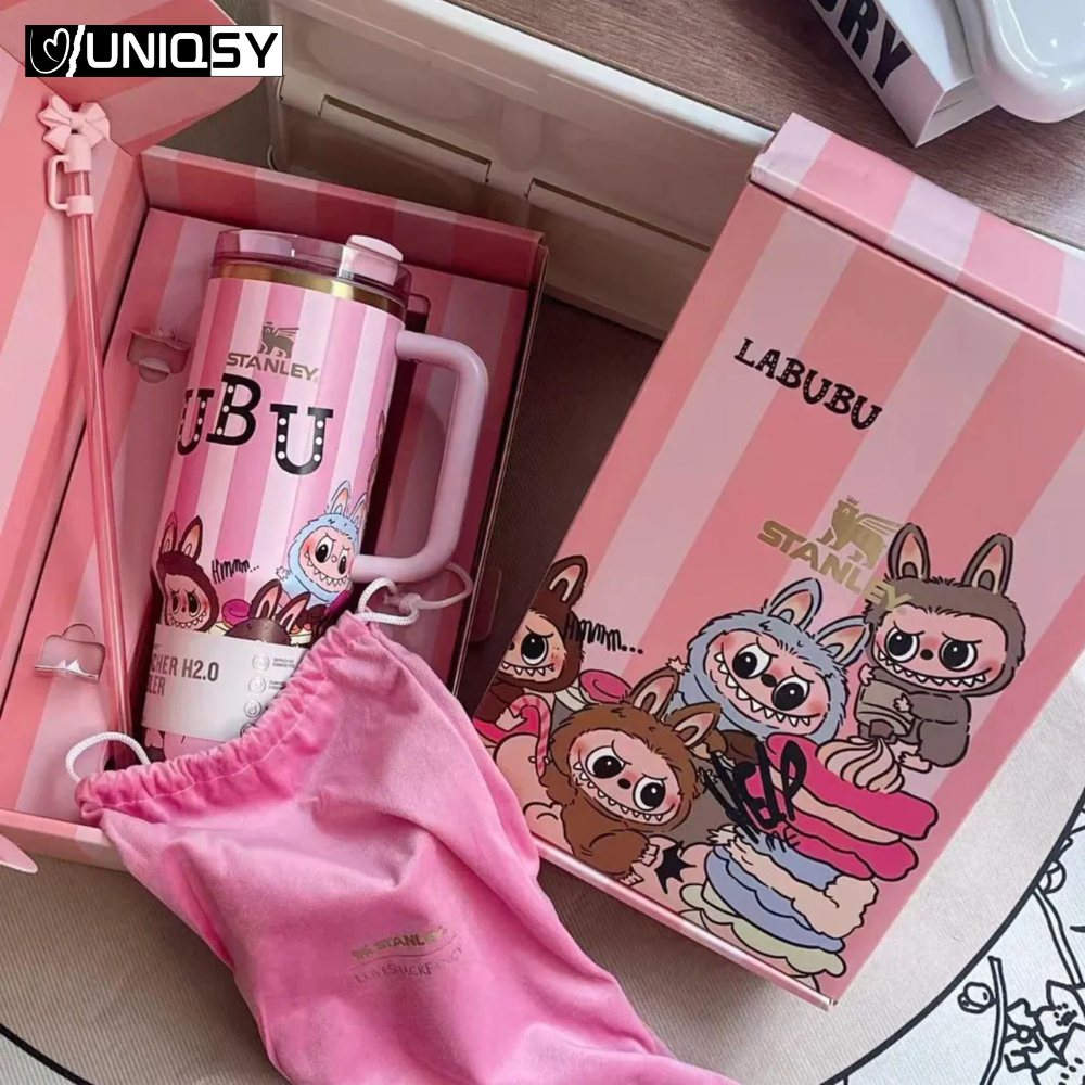 Stanley Labubu Pink 40 OZ Tumbler - Limited Edition