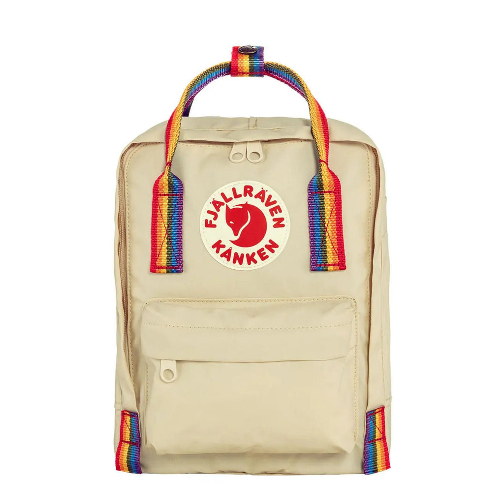 Fjallraven Kanken Rainbow Mini Light Oak-Rainbow Pattern
