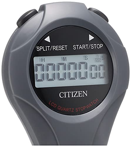 CITIZEN RHYTHM 8RDA04‑008 Sports Stopwatch, Multi‑Function Timer, Simple Cumulative & Split Timing, Dual‑Time Recording